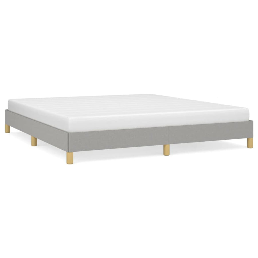 Bedframe Stof Lichtgrijs 180 x 200 cm 25 cm