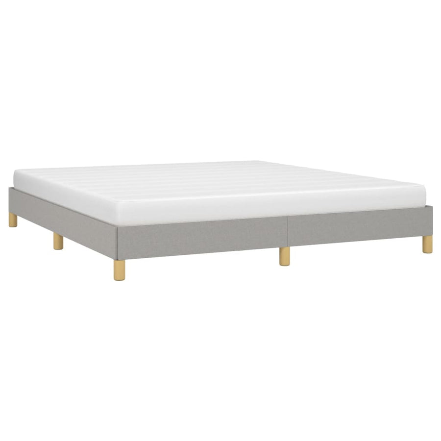 Bedframe Stof Lichtgrijs 180 x 200 cm 25 cm