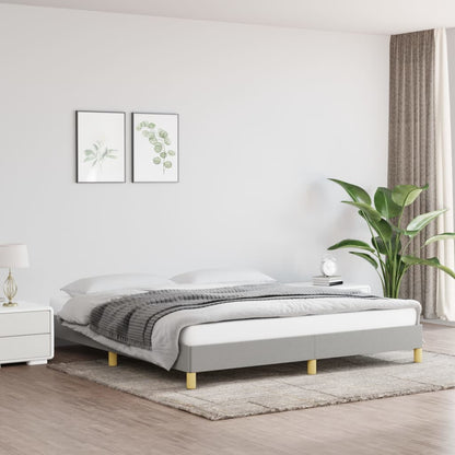 Bedframe Stof Lichtgrijs 180 x 200 cm 25 cm