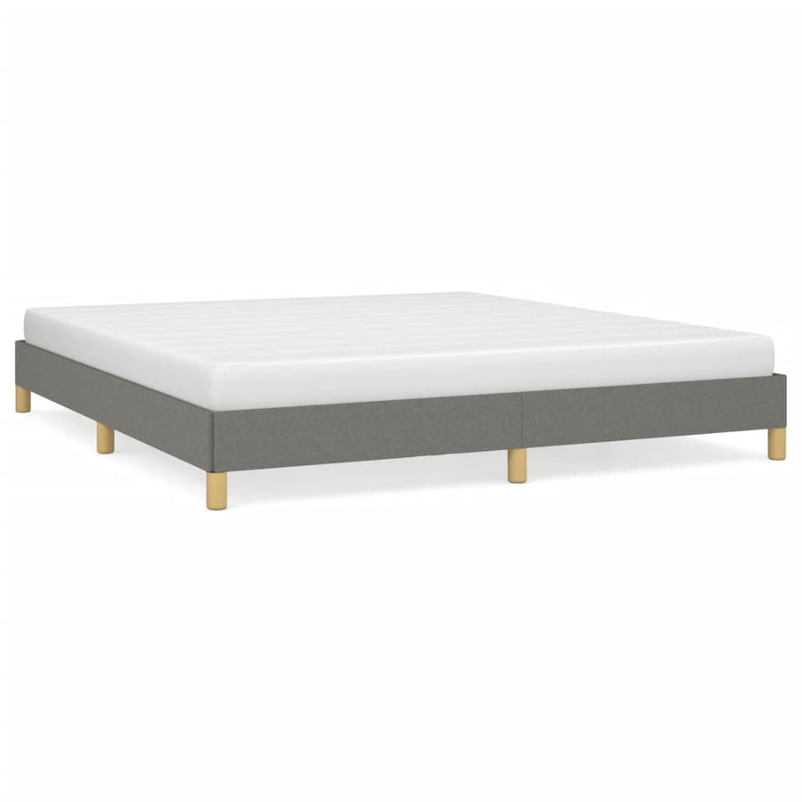 Bedframe Stof Donkergrijs 180 x 200 cm 25 cm