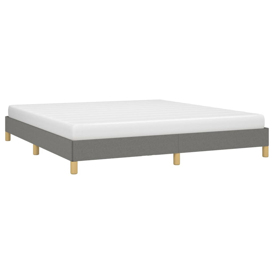 Bedframe Stof Donkergrijs 180 x 200 cm 25 cm