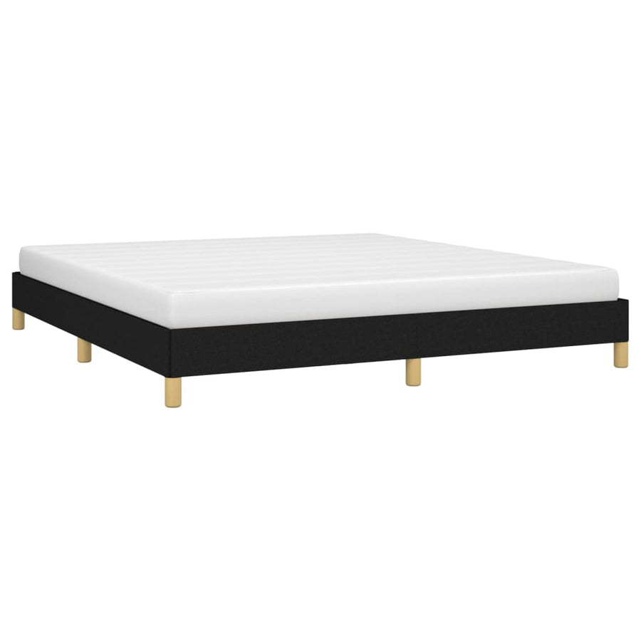 Bedframe Stof Zwart 180 x 200 cm 25 cm