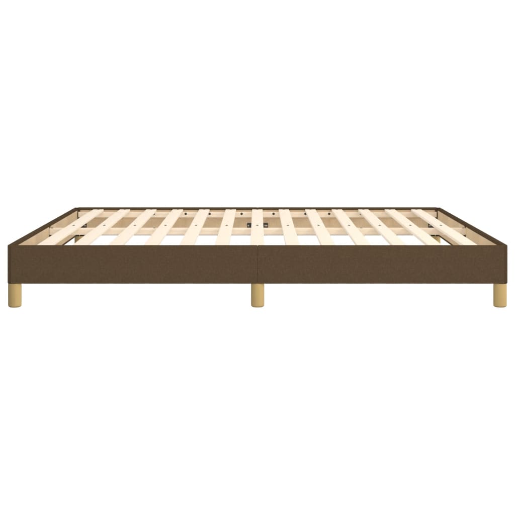 Bedframe stof donkerbruin 180x200 cm 180 x 200 cm 25 cm
