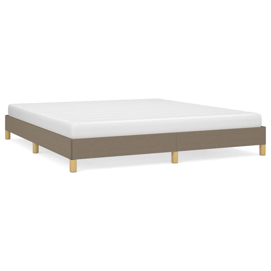 Bedframe stof taupe 180x200 cm 180 x 200 cm 25 cm