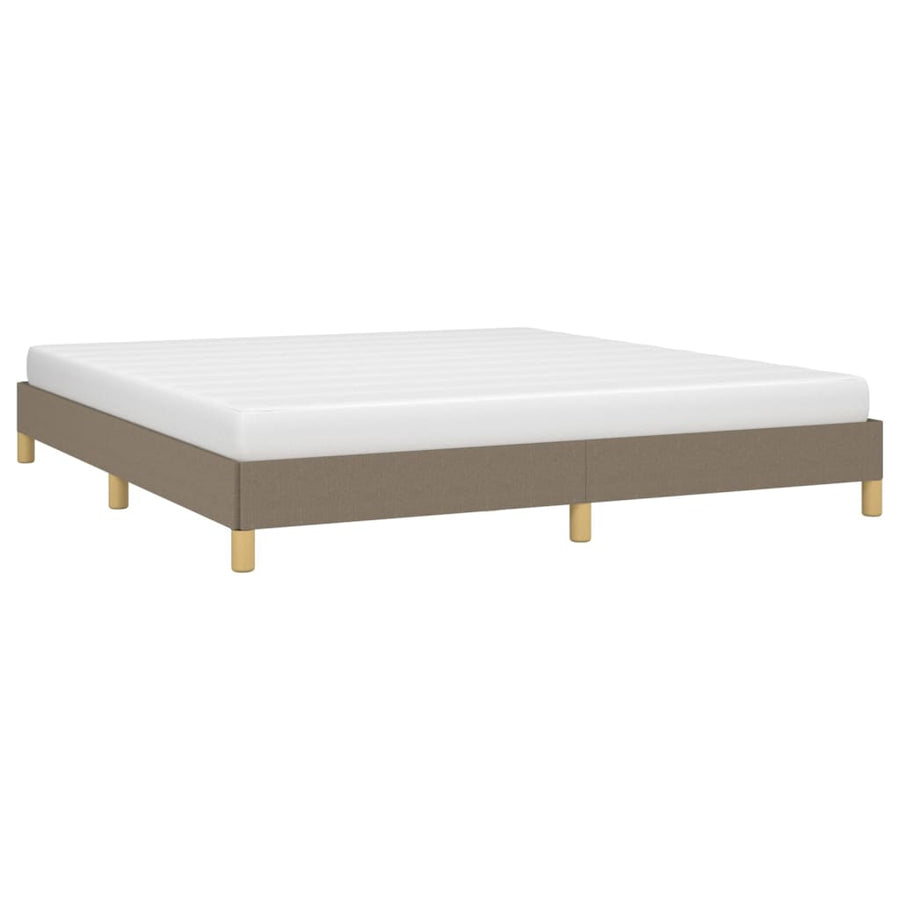 Bedframe stof taupe 180x200 cm 180 x 200 cm 25 cm