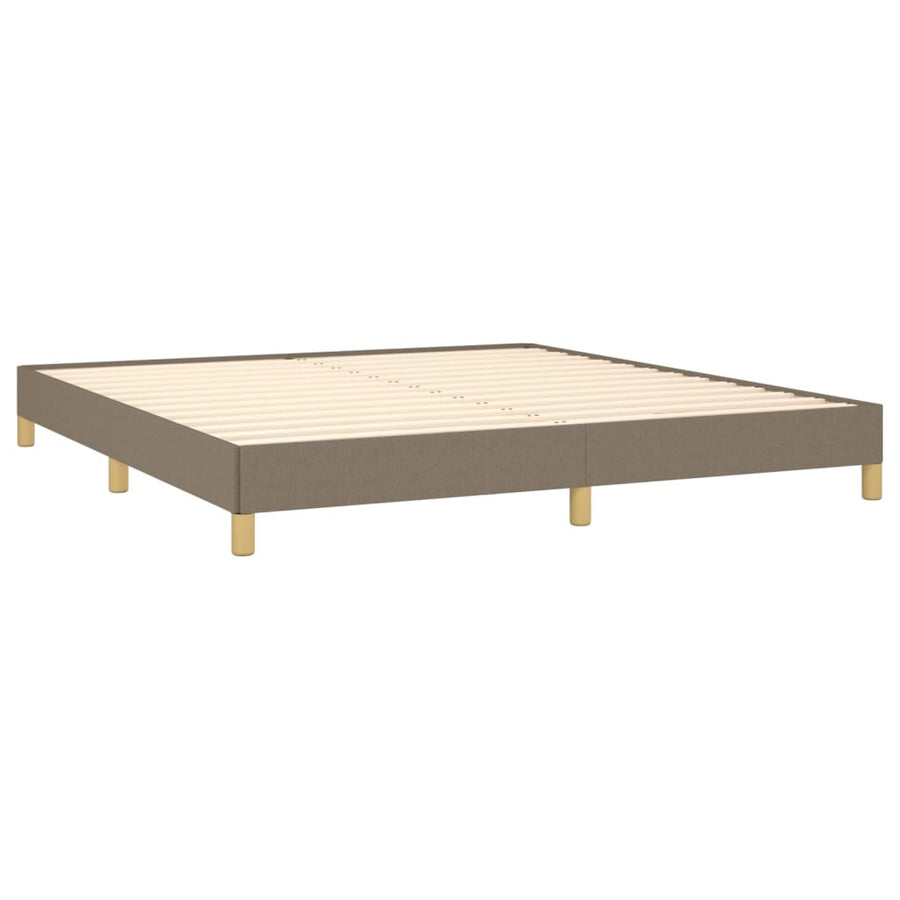 Bedframe stof taupe 180x200 cm 180 x 200 cm 25 cm