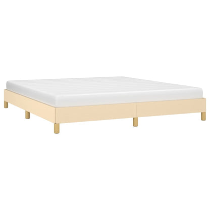 Bedframe Stof Kleurig Crème 180 x 200 cm 25 cm