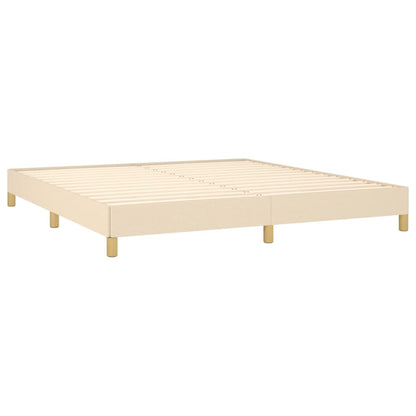 Bedframe Stof Kleurig Crème 180 x 200 cm 25 cm