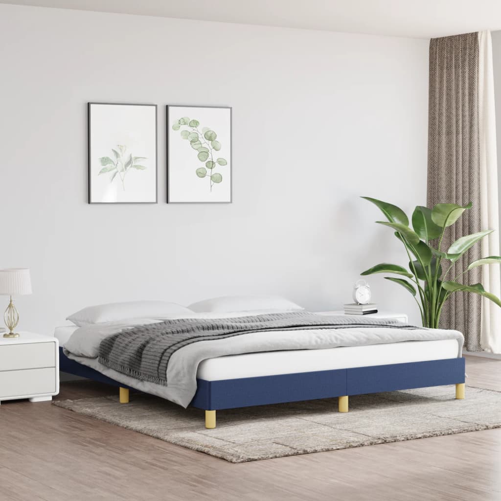 Bedframe Stof Blauw 180 x 200 cm 25 cm