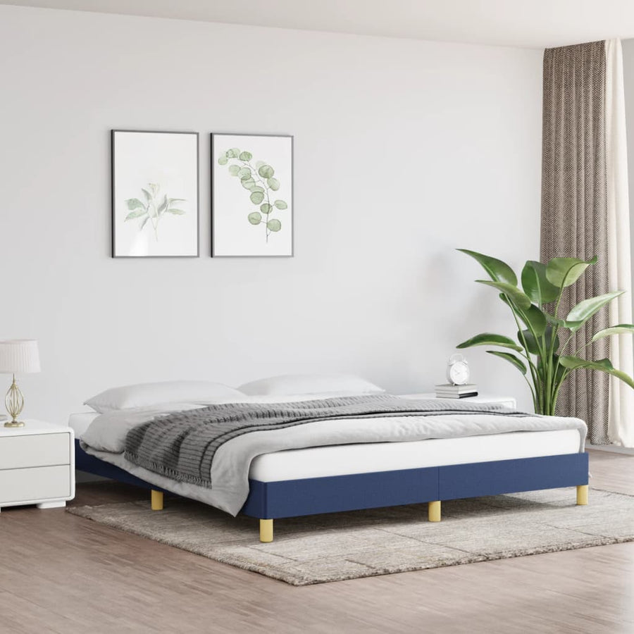 Bedframe Stof Blauw 180 x 200 cm 25 cm