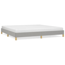 Bedframe Stof Lichtgrijs 200 x 200 cm 25 cm