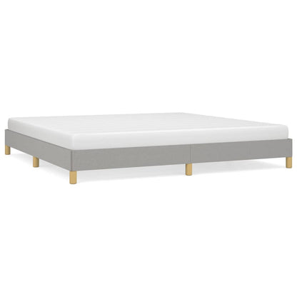 Bedframe Stof Lichtgrijs 200 x 200 cm 25 cm