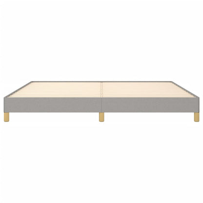 Bedframe Stof Lichtgrijs 200 x 200 cm 25 cm
