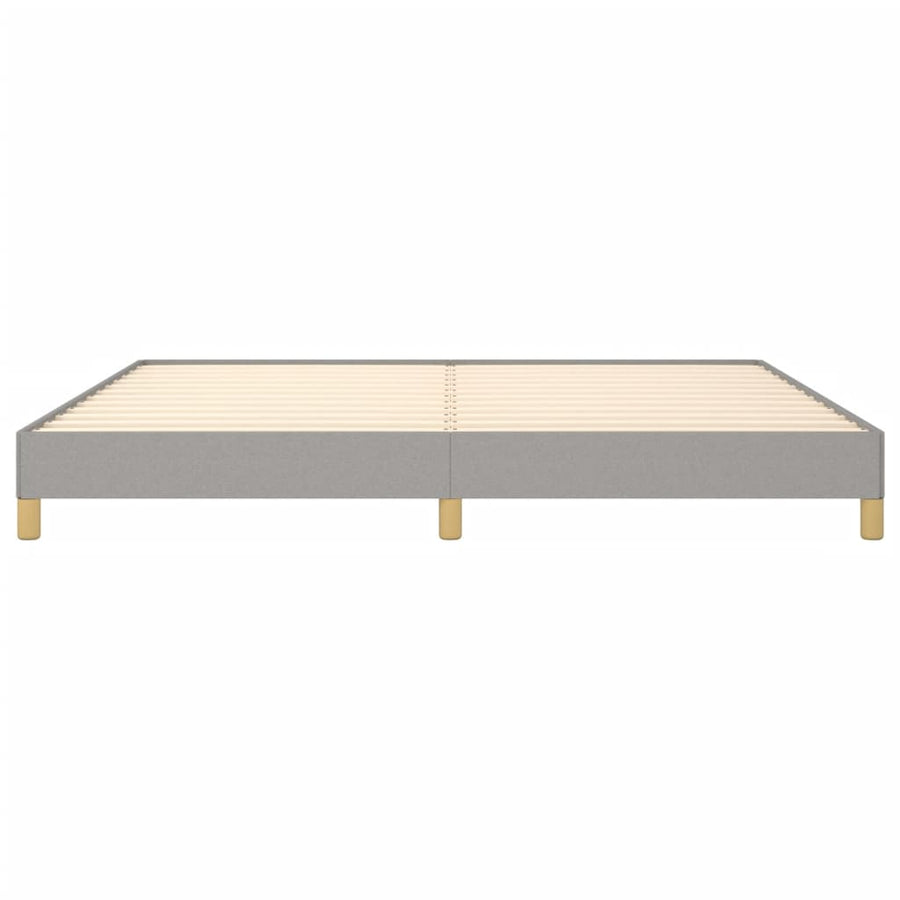 Bedframe Stof Lichtgrijs 200 x 200 cm 25 cm