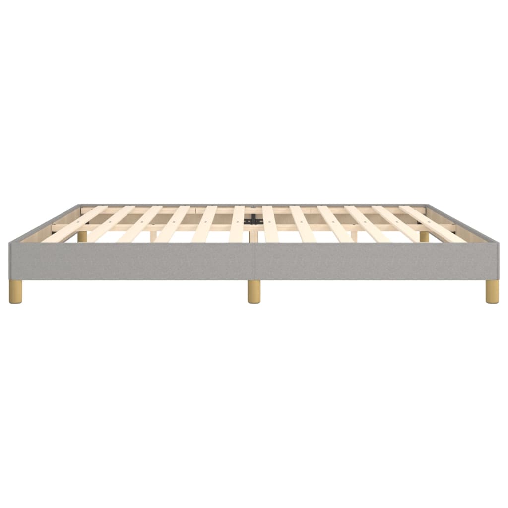 Bedframe Stof Lichtgrijs 200 x 200 cm 25 cm