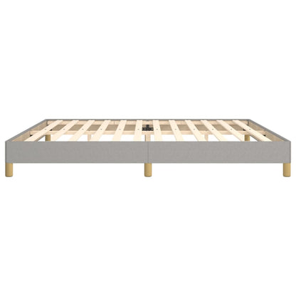 Bedframe Stof Lichtgrijs 200 x 200 cm 25 cm