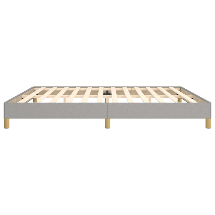 Bedframe Stof Lichtgrijs 200 x 200 cm 25 cm