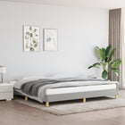 Bed frame without mattress fabric light grey 200x200 cm