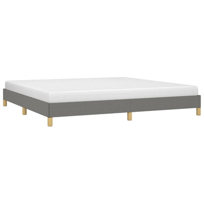 Bedframe Stof Donkergrijs 200 x 200 cm 25 cm
