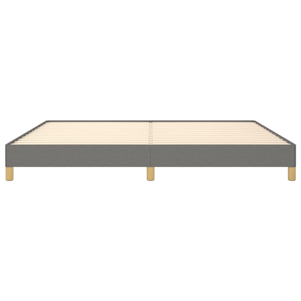 Bedframe Stof Donkergrijs 200 x 200 cm 25 cm