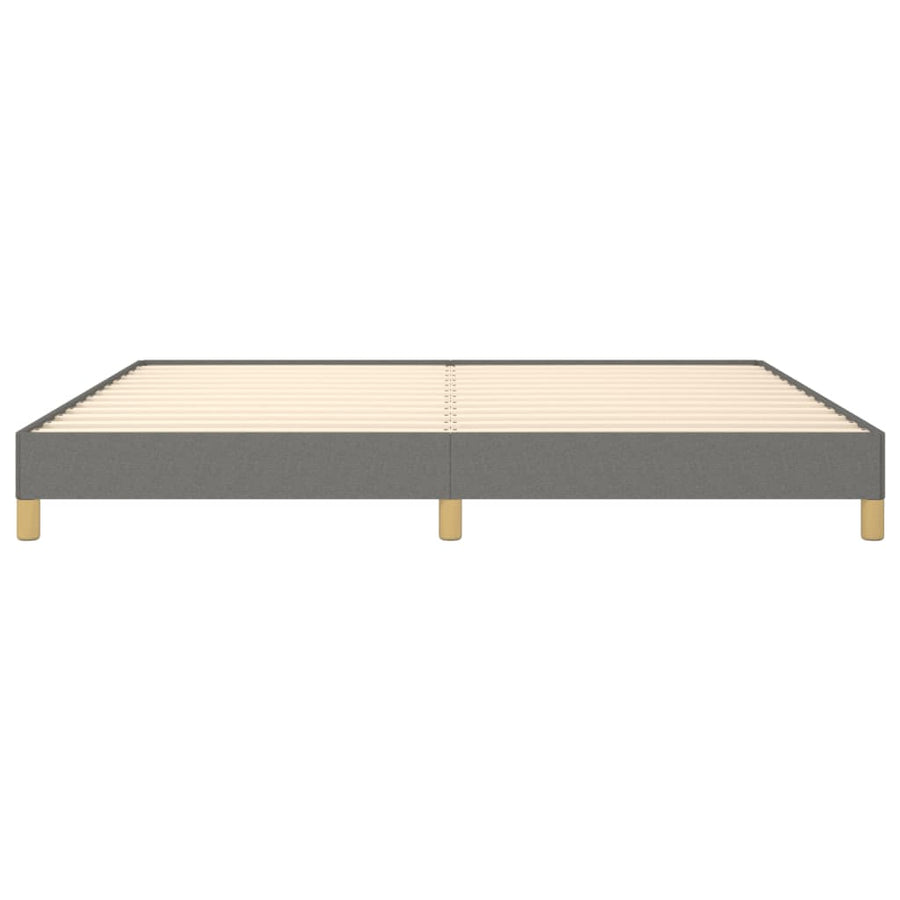 Bedframe Stof Donkergrijs 200 x 200 cm 25 cm