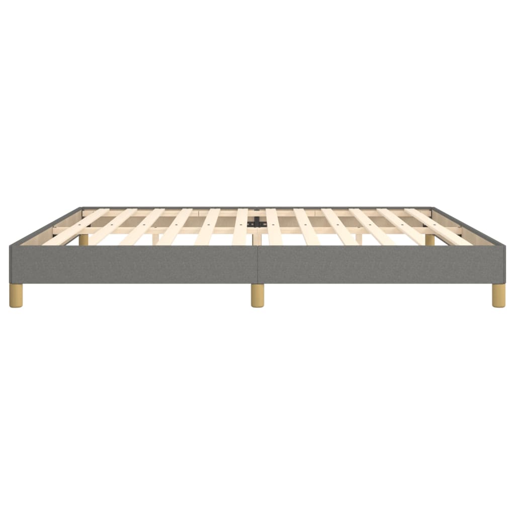 Bedframe Stof Donkergrijs 200 x 200 cm 25 cm