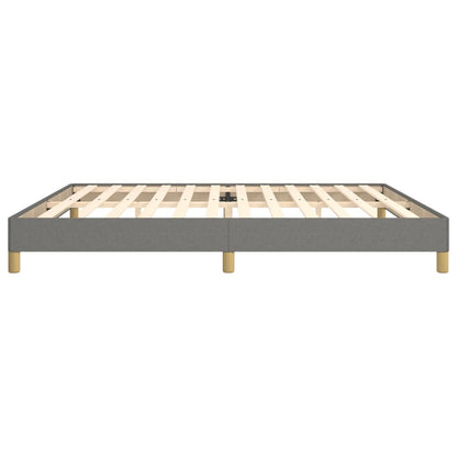 Bedframe Stof Donkergrijs 200 x 200 cm 25 cm