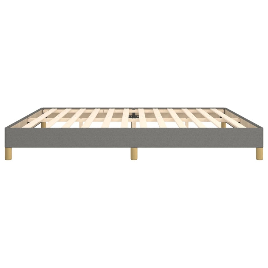 Bedframe Stof Donkergrijs 200 x 200 cm 25 cm