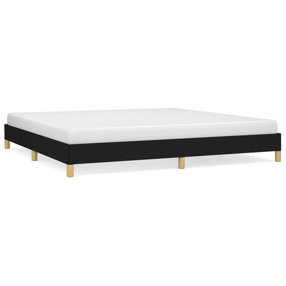 Bedframe Stof Zwart 200 x 200 cm 25 cm