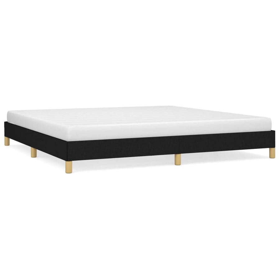 Bedframe Stof Zwart 200 x 200 cm 25 cm