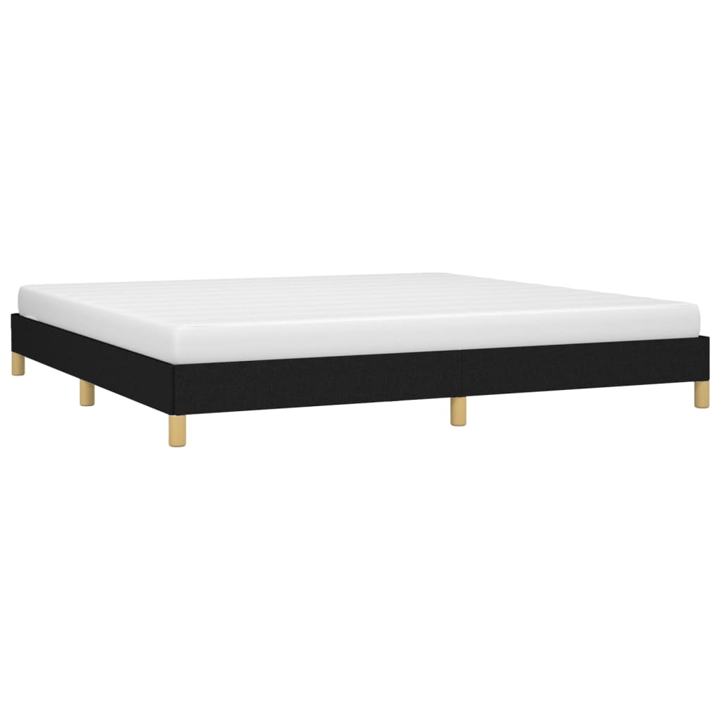 Bedframe Stof Zwart 200 x 200 cm 25 cm