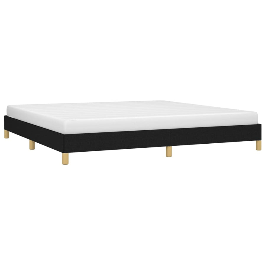 Bedframe Stof Zwart 200 x 200 cm 25 cm