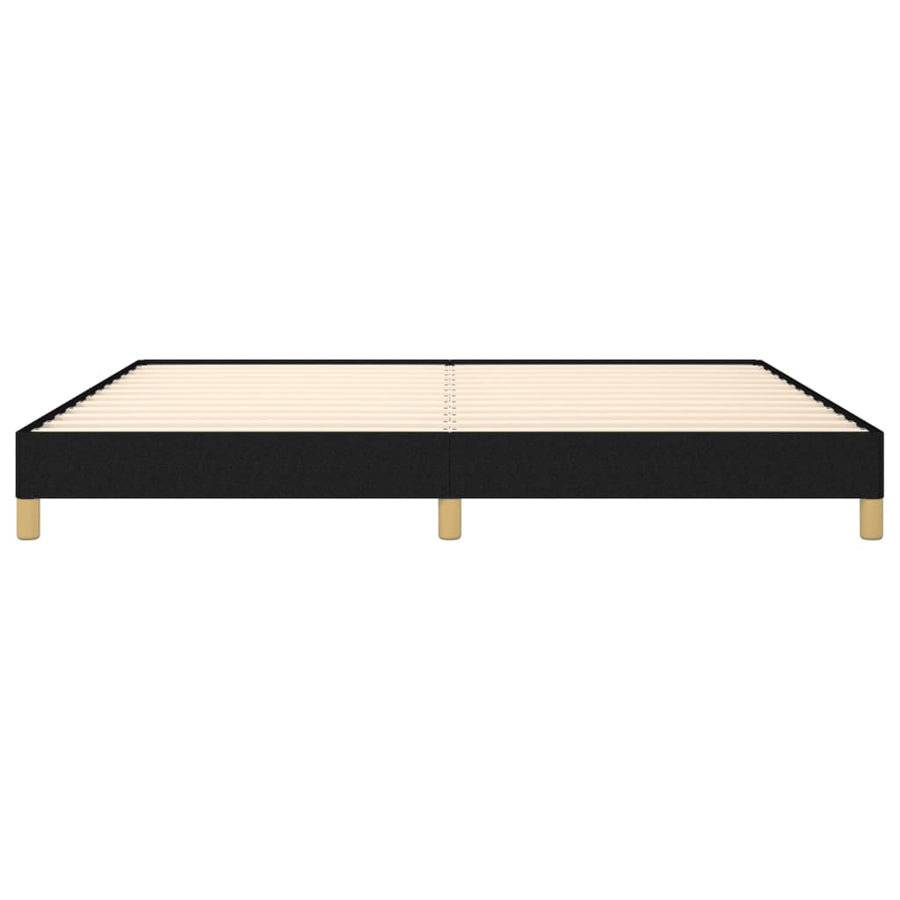 Bedframe Stof Zwart 200 x 200 cm 25 cm