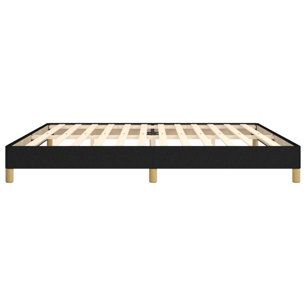Bedframe Stof Zwart 200 x 200 cm 25 cm
