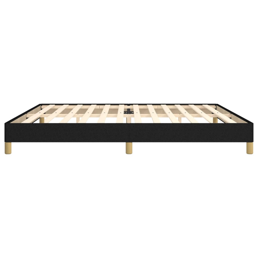 Bedframe Stof Zwart 200 x 200 cm 25 cm