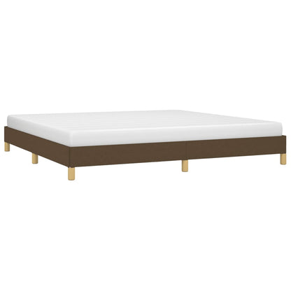 Bedframe stof donkerbruin 200x200 cm 200 x 200 cm 25 cm