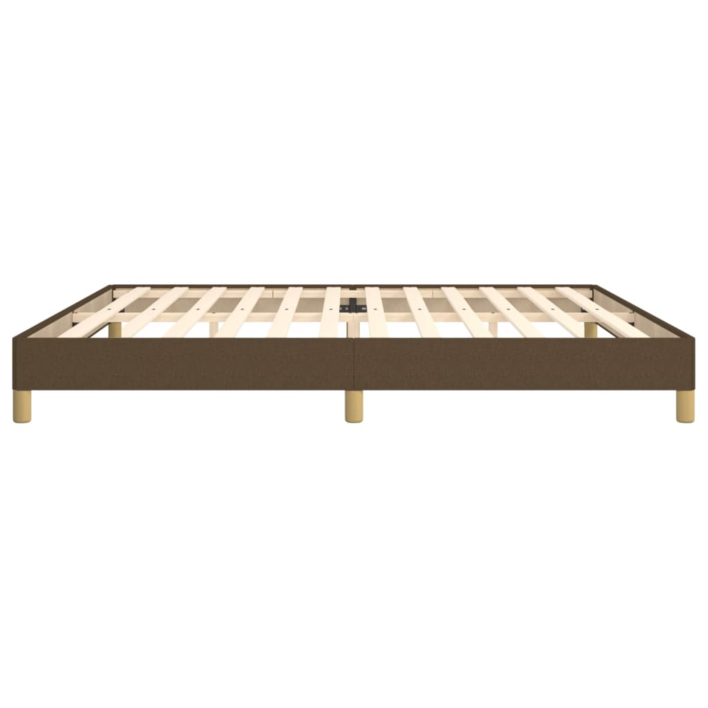 Bedframe stof donkerbruin 200x200 cm 200 x 200 cm 25 cm