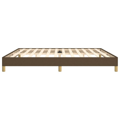 Bedframe stof donkerbruin 200x200 cm 200 x 200 cm 25 cm