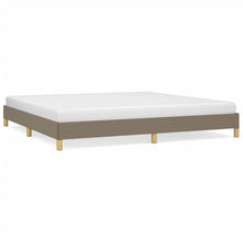 Bedframe stof taupe 200x200 cm 200 x 200 cm 25 cm