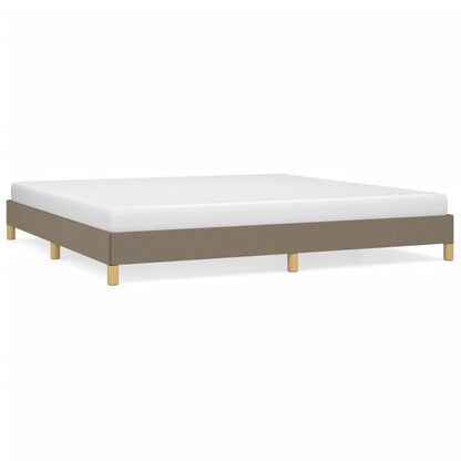 Bedframe stof taupe 200x200 cm 200 x 200 cm 25 cm