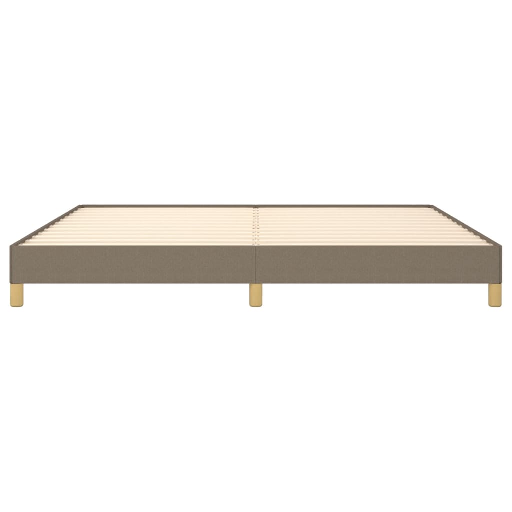 Bedframe stof taupe 200x200 cm 200 x 200 cm 25 cm