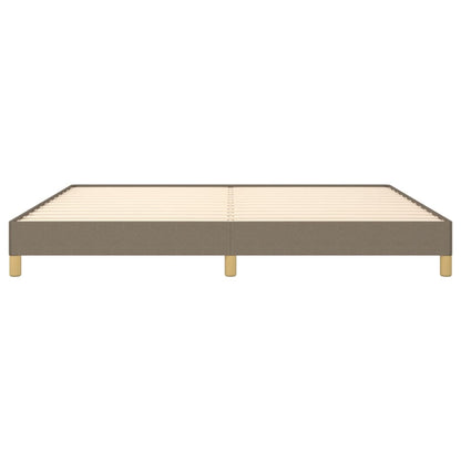 Bedframe stof taupe 200x200 cm 200 x 200 cm 25 cm