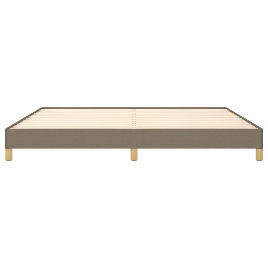 Bedframe stof taupe 200x200 cm 200 x 200 cm 25 cm