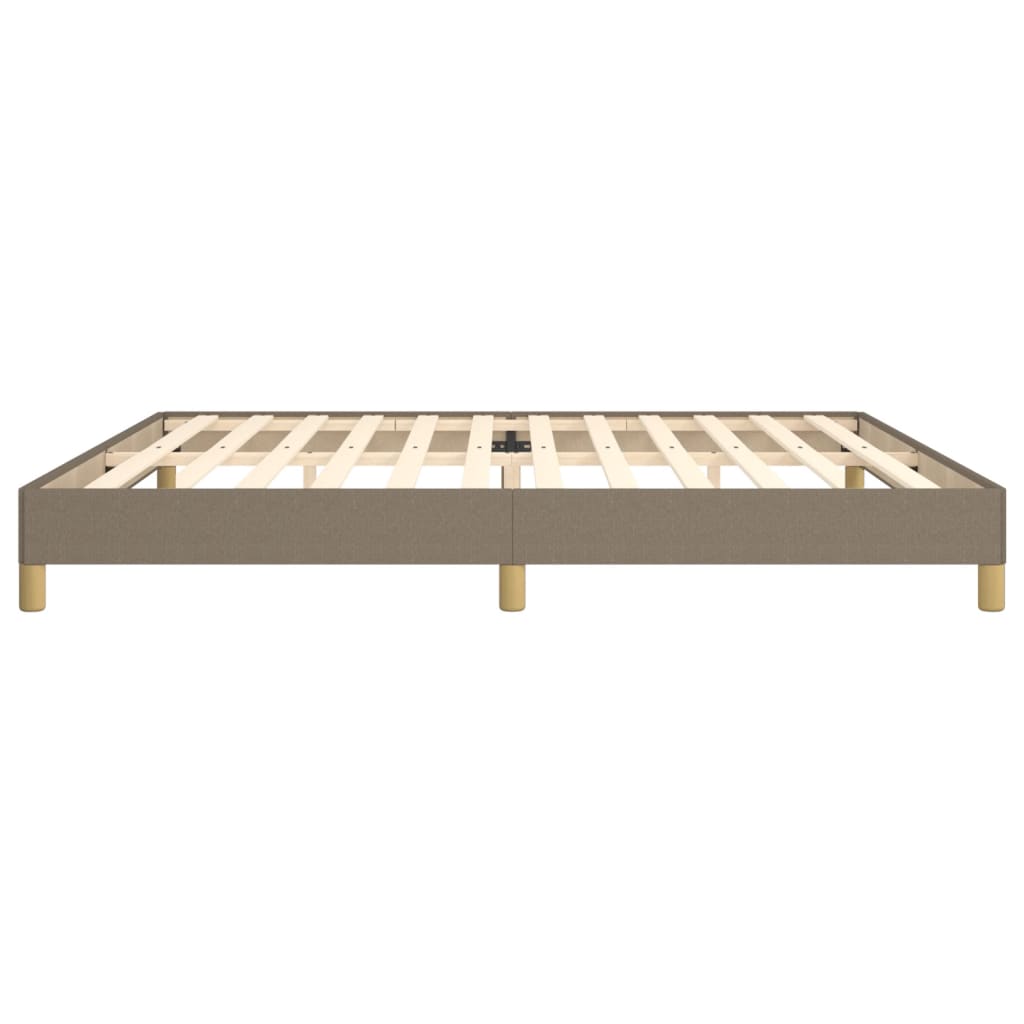Bedframe stof taupe 200x200 cm 200 x 200 cm 25 cm