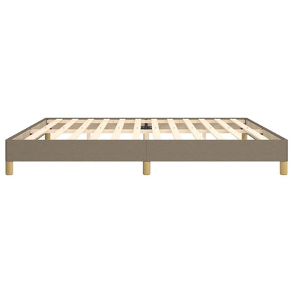 Bedframe stof taupe 200x200 cm 200 x 200 cm 25 cm