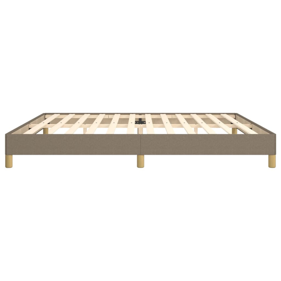 Bedframe stof taupe 200x200 cm 200 x 200 cm 25 cm