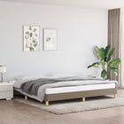 Bedframe stof taupe 200x200 cm 200 x 200 cm 25 cm