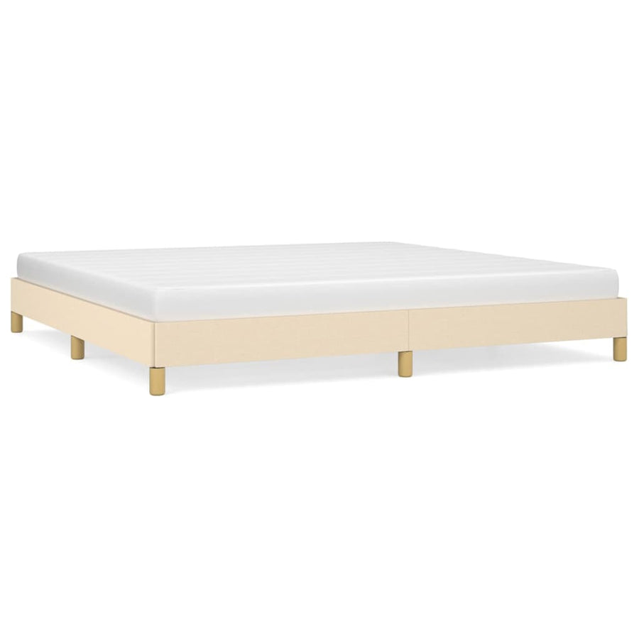 Bedframe Stof Kleurig Crème 200 x 200 cm 25 cm