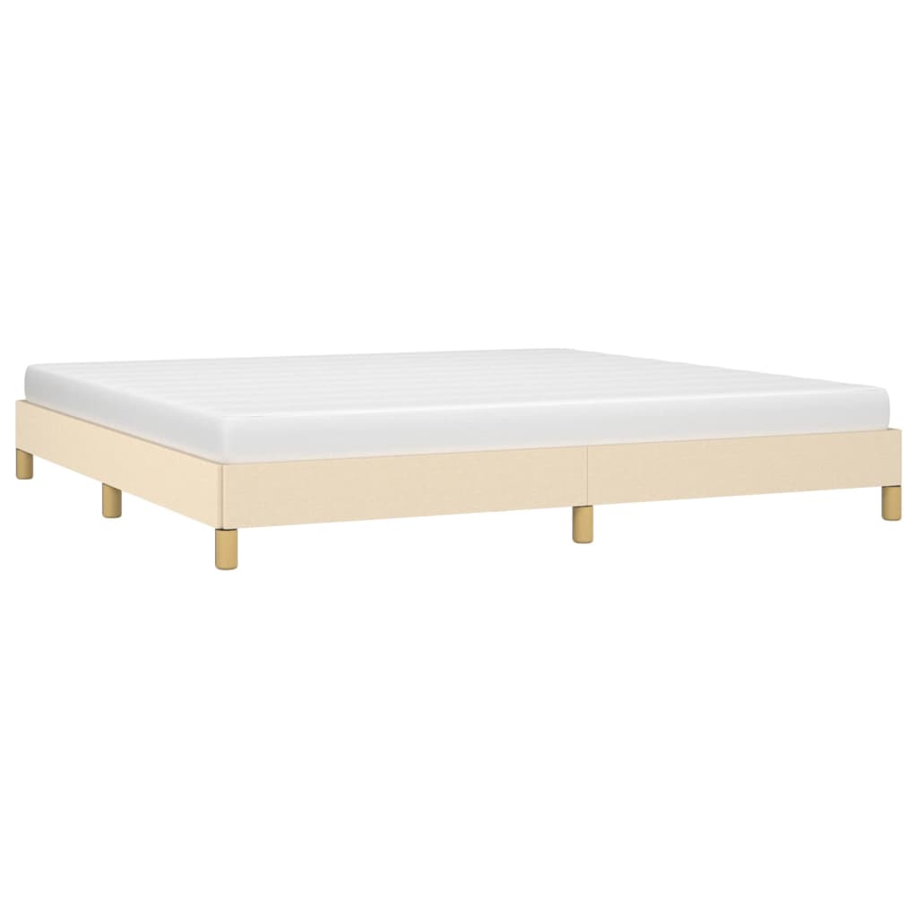 Bedframe Stof Kleurig Crème 200 x 200 cm 25 cm