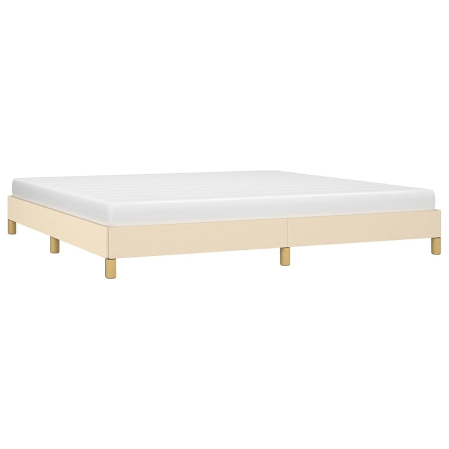 Bedframe Stof Kleurig Crème 200 x 200 cm 25 cm